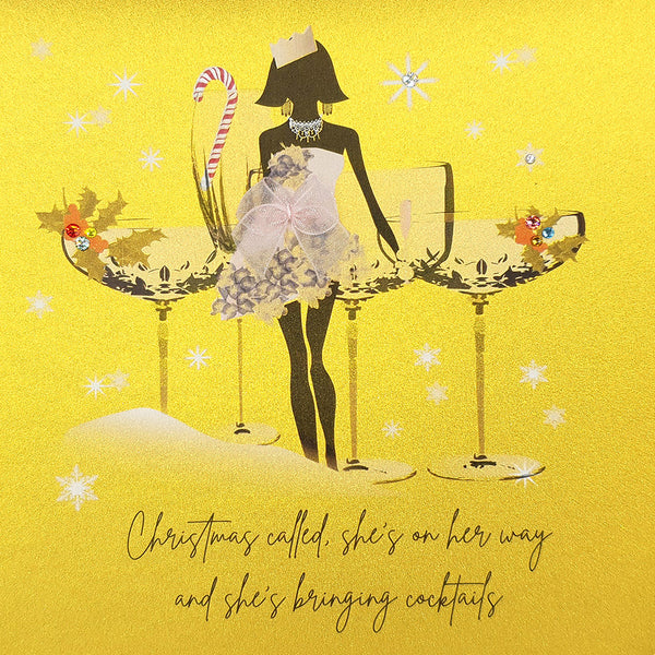 Christmas Called, She's On Her Way and She's Bringing Cocktails