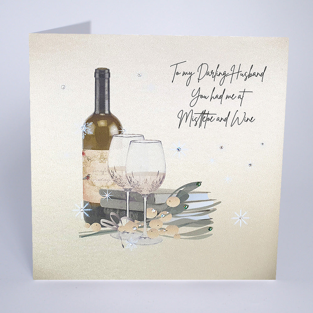 To My Darling Husband You Had Me at Mistletoe and Wine