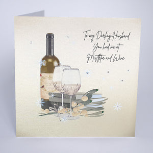 To My Darling Husband You Had Me at Mistletoe and Wine