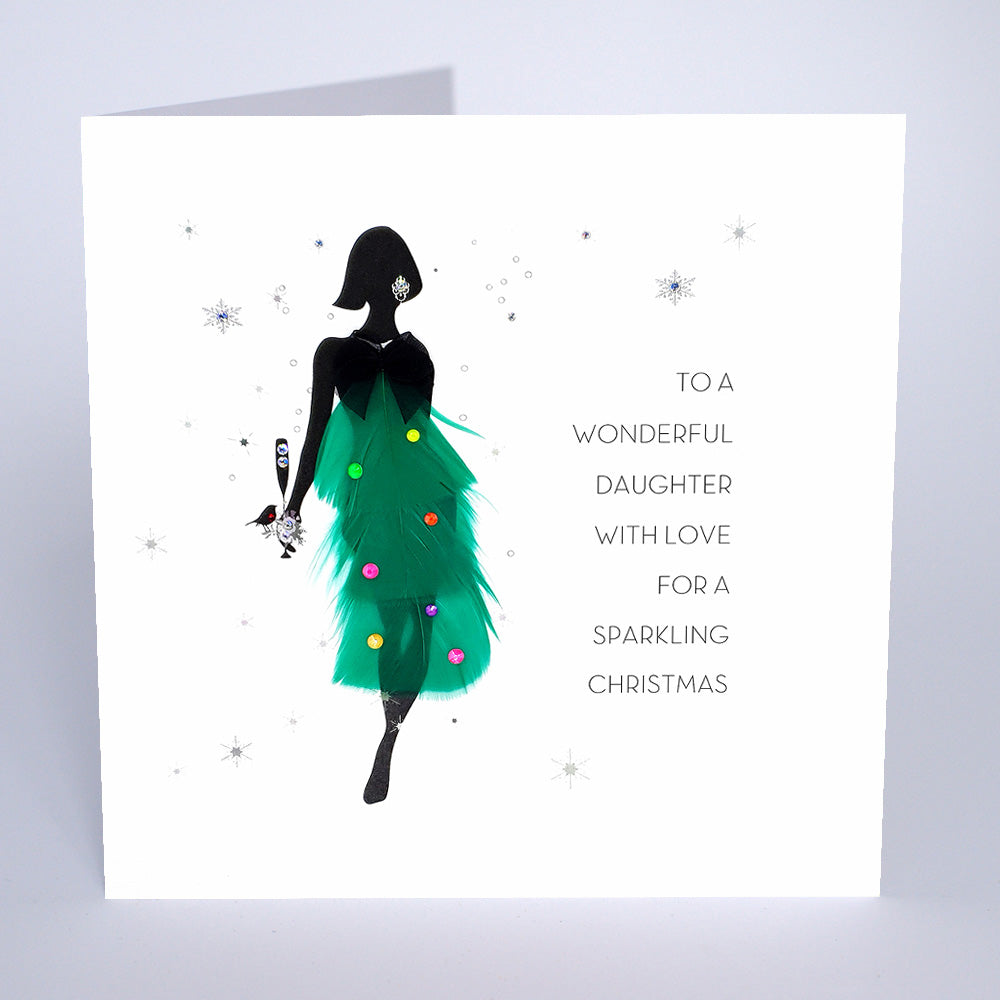 To a Wonderful Daughter With Love for a Sparkling Christmas